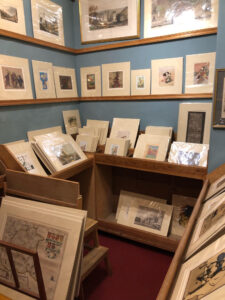 Maps and prints at the Minster Gate Bookshop